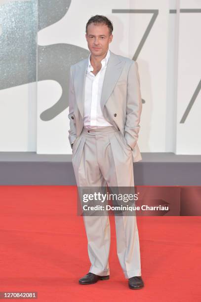 Patrick Kennedy walks the red carpet ahead of the movie "Miss Marx" at the 77th Venice Film Festival on September 05, 2020 in Venice, Italy.