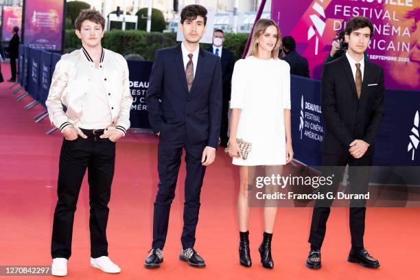 French actor Anthony Bajon, French director Ludovic Boukherma, French actress Christine Gautier and French director Zoran Boukherma attend the...