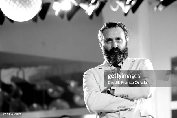 Quentin Dupieux walks the red carpet ahead of the movie "Pieces of a woman" at the 77th Venice Film Festival on September 05, 2020 in Venice, Italy.