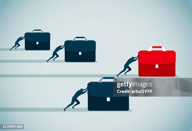 competition - heavy baggage stock illustrations
