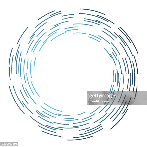 farbige linien, die sich um die mitte drehen - speed motion lines to the middle stock-grafiken, -clipart, -cartoons und -symbole