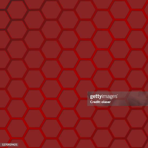 large red hexagon honeycomb pattern reflecting light. - wine selection stock illustrations