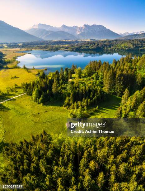lake barmsee, bavaria, germany - bavaria stock pictures, royalty-free photos & images
