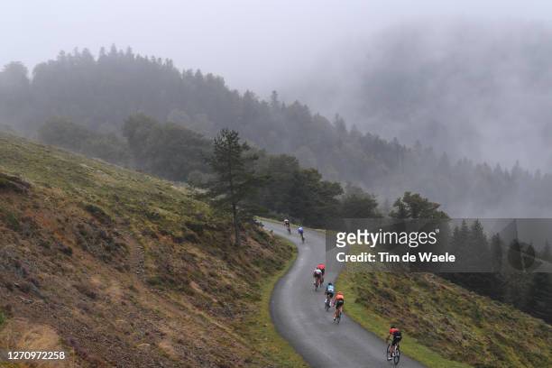 Roger Kluge of Germany and Team Lotto Soudal / Cyril Gautier of France and Team B&B Hotels - Vital Concept / Peloton / Col de Soudet / Fog /...