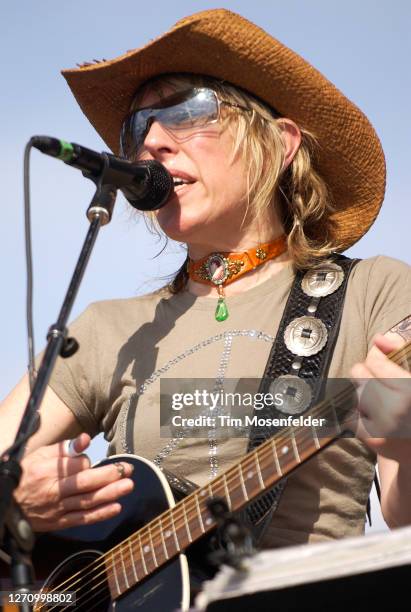 Lucinda Williams performs during day one of the Austin City Limits Music Festival at Zilker Park on September 23, 2005 in Austin, Texas.
