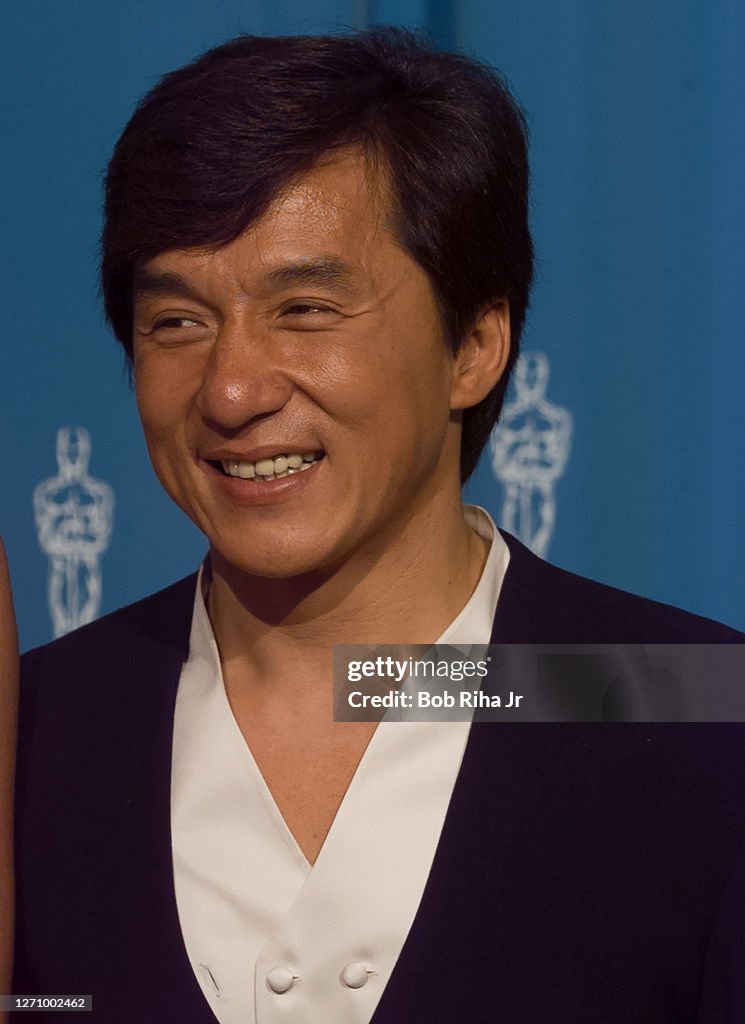 Jackie Chan backstage at Academy Awards Show, March 25 1996 in Los