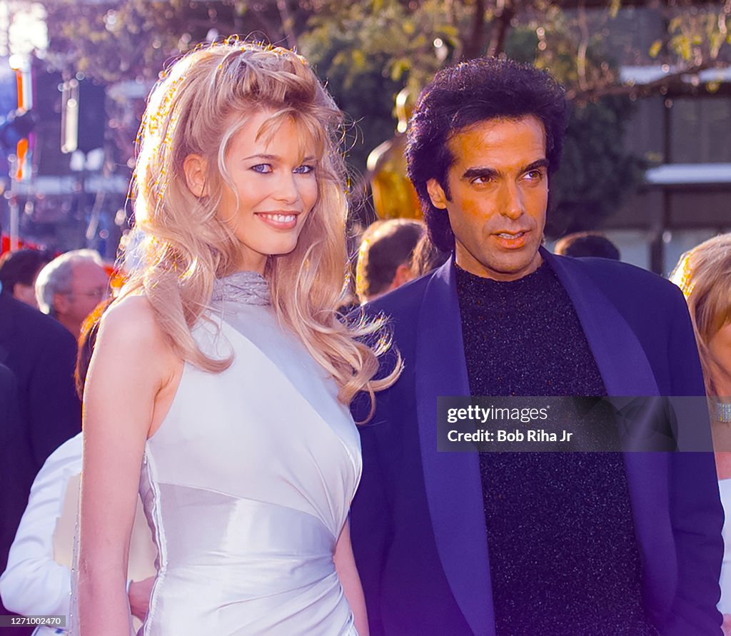 Claudia Schiffer David Copperfield at Academy Awards Show 1996