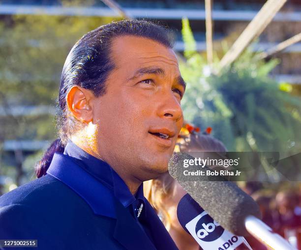 Steven Seagal at Academy Awards Show, March 25,1996 in Los Angeles, California.