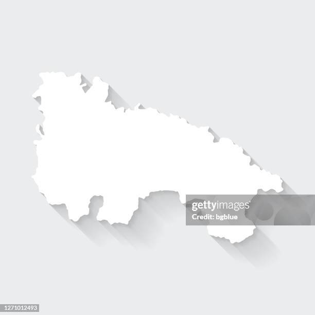 la rioja map with long shadow on blank background - flat design - long shadow stock illustrations