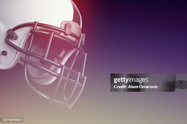 football helmet - quarterback ストックフォトと画像