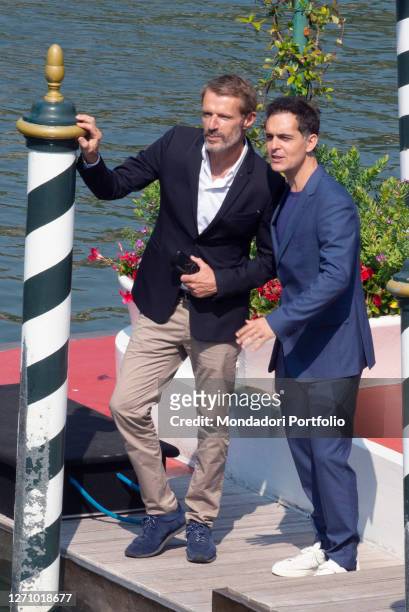 French actor Lambert Wilson and spanish actor Pedro Alonso at the 77 Venice International Film Festival 2020. Venice , September 6th, 2020