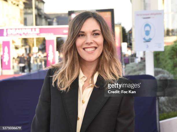 Alysson Paradis attends "Les Deux Alfred" premiere at the 46th Deauville American Film Festival on September 06, 2020 in Deauville, France.