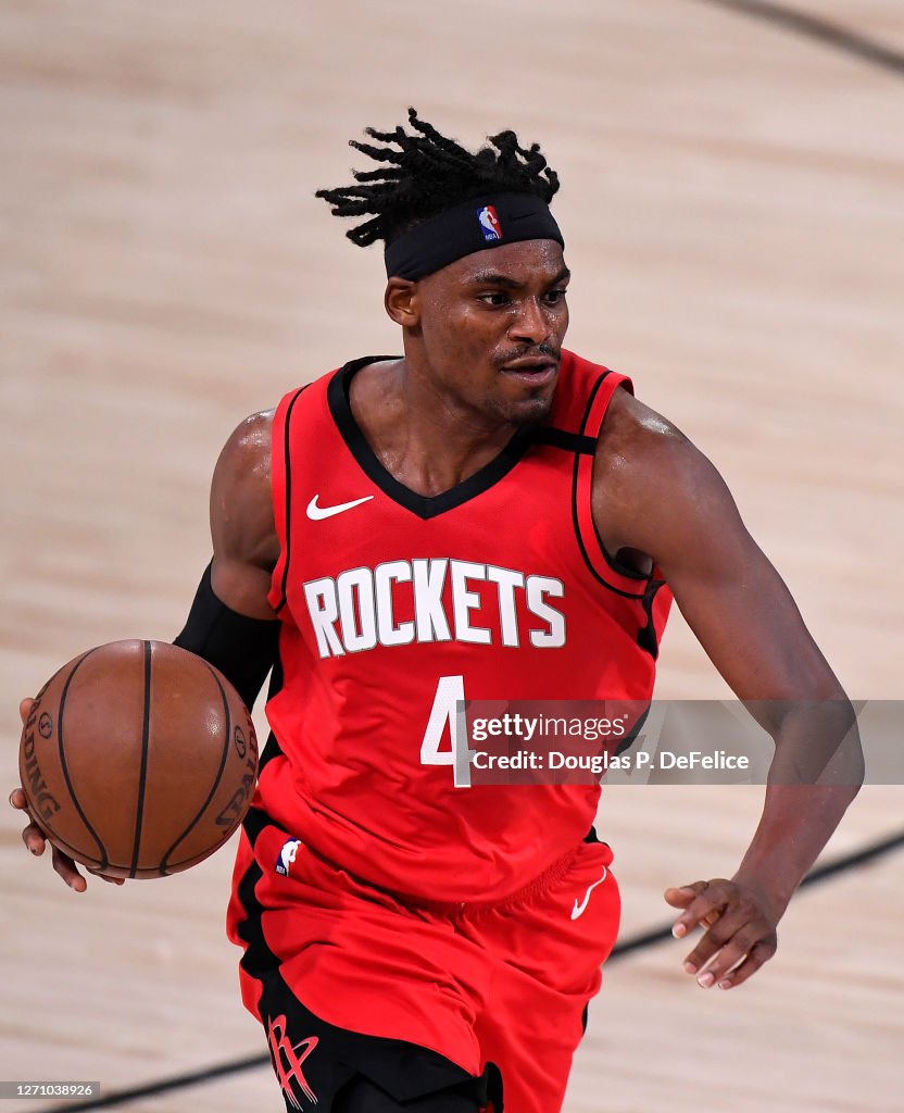 Daniel House Rockets Danuel House Jr. #4 of the Houston Rockets dribbles the ball during ...