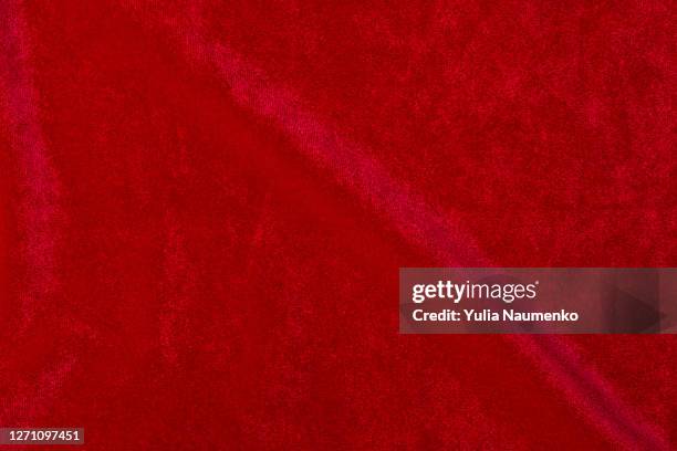 red velvet as abstract background. - velvet photos et images de collection