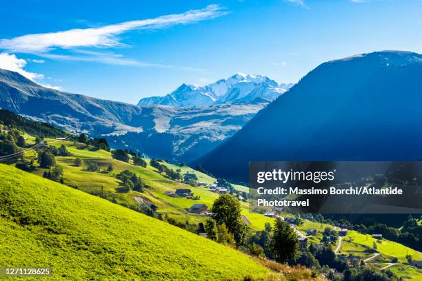 hauteluce. landscape - savoie stock pictures, royalty-free photos & images
