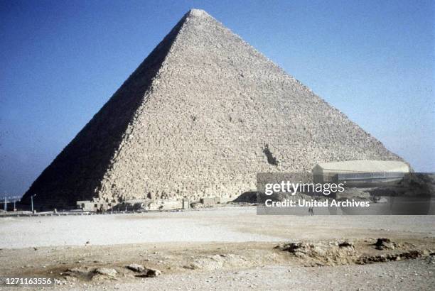 Die Pyramiden von Gizeh, Abendlicht, Ägypten.