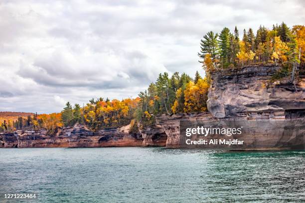 Pictured Rocks Michigan Fall 462 Pictured Rocks Michigan Stock Photos, High-Res Pictures, and Images ...