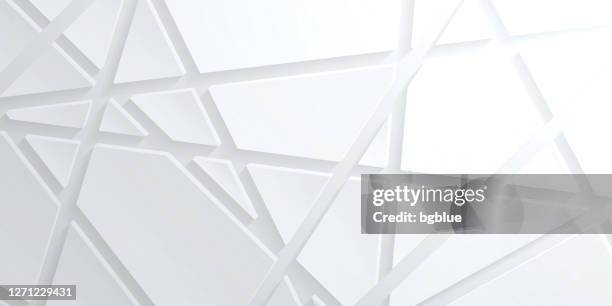 abstract bright white background - geometric texture - metallic silver gradient stock illustrations
