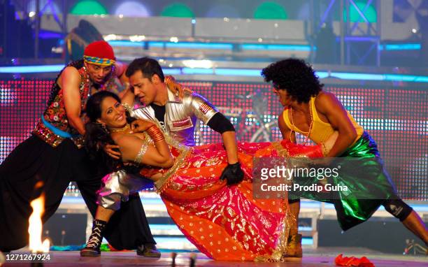 Geeta Kapoor perform at the second season dance reality show Dance India Dance grand finale on April 23,2010 in Mumbai,India