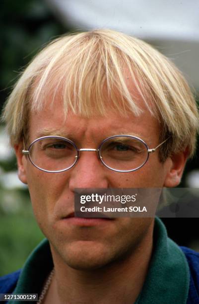 Laurent Fignon à Roland Garros le 6 juin 1986 à Paris, France.