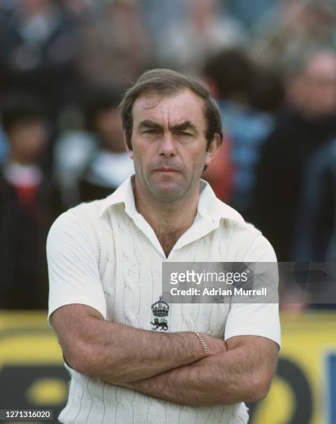 John Edrich, team selector for the England team during the First Test match of The Ashes series between England and Australia on 18th June 1981 at...