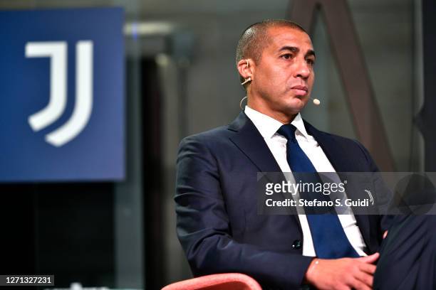David Trezeguet, during the Lavazza and Juventus Press Conference at the Nuvola Lavazza on September 08, 2020 in Turin, Italy.