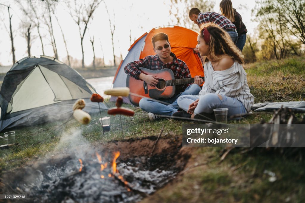 Enjoying day by the river