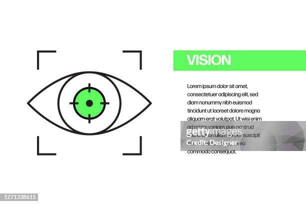 vision flat line icon, outline vector symbol illustration. - moral courage stock illustrations