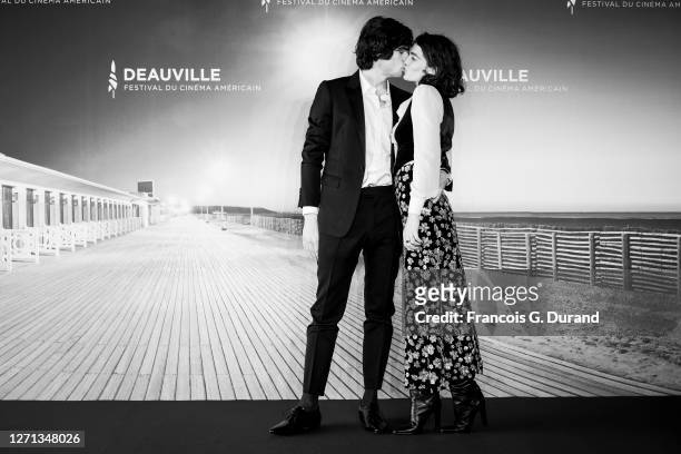 Grear Patterson and Steffy Argelich attend "Giants Being Lonely" photocall at the 46th Deauville American Film Festival on September 08, 2020 in...