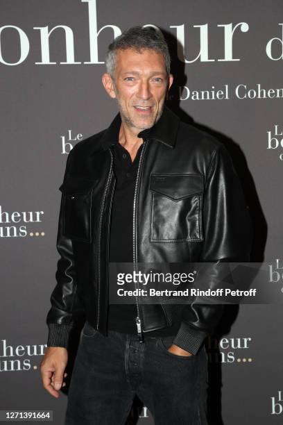Actor of the movie Vincent Cassel attends the "Le Bonheur des uns" Premiere at Pathe Opera on September 08, 2020 in Paris, France.