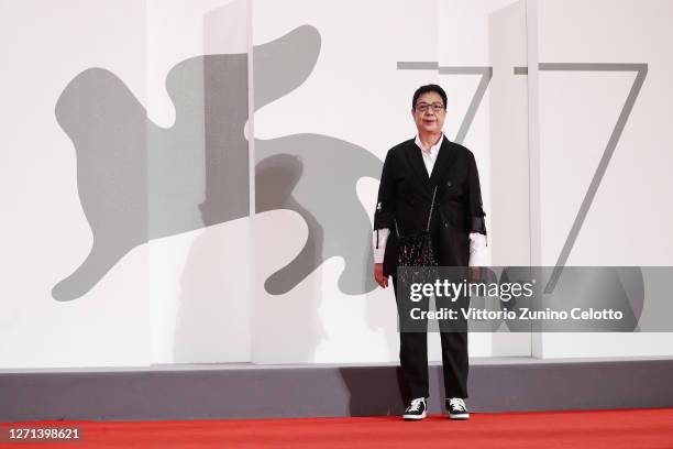 Director Ann Hui walks the red carpet ahead of the movie "Di Yi Lu Xiang" at the 77th Venice Film Festival on September 08, 2020 in Venice, Italy.