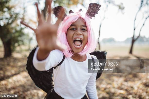 trick or treat time - stage costume stock pictures, royalty-free photos & images
