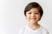 Portrait of a happy Latin American boy smiling