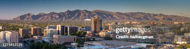 tucson at sunset - tucson stock pictures, royalty-free photos & images