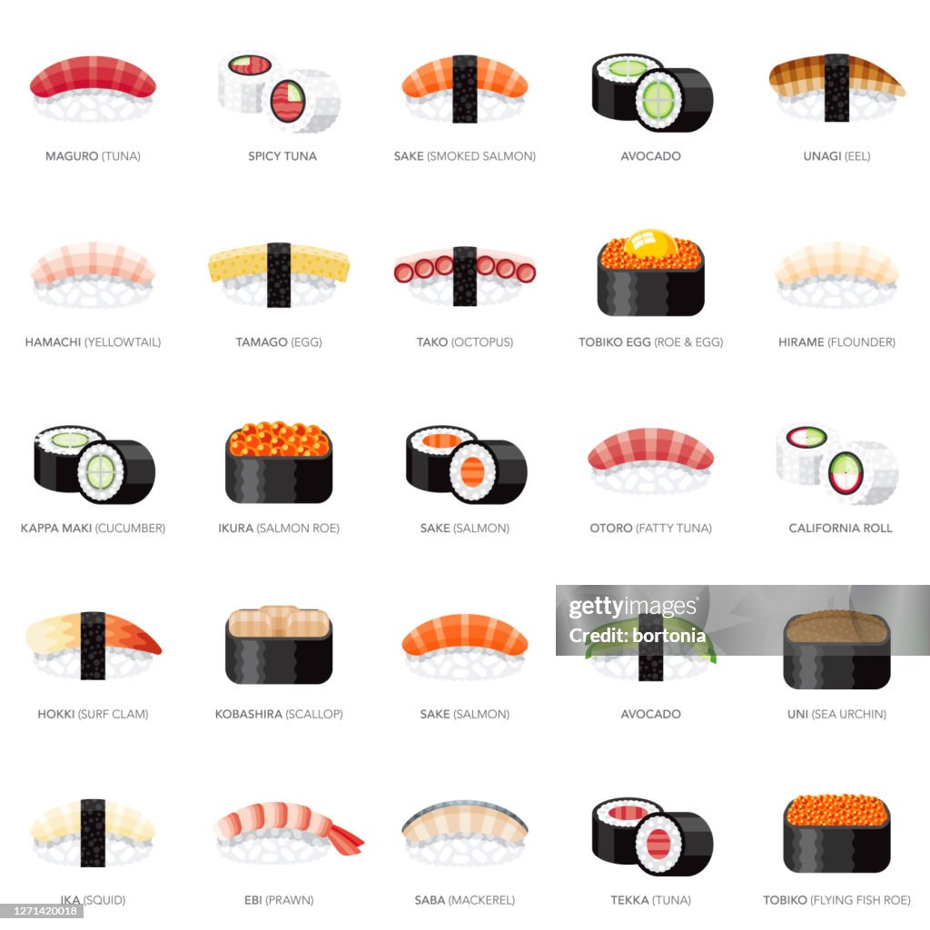 Sushi Icon Set