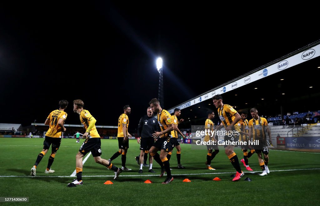 Cambridge United v Fulham U21 - EFL Trophy