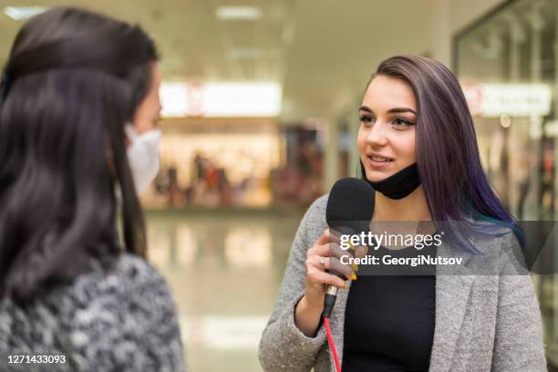 Interview Mask Media Interview Mask Photos and Premium High Res Pictures - Getty Images