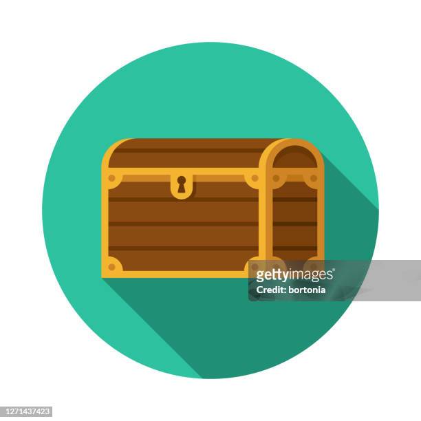 treasure chest role playing game icon - antique furniture stock illustrations