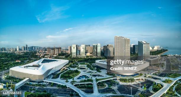 cityscape of xiamen, fujian province, china - xiamen fotografías e imágenes de stock