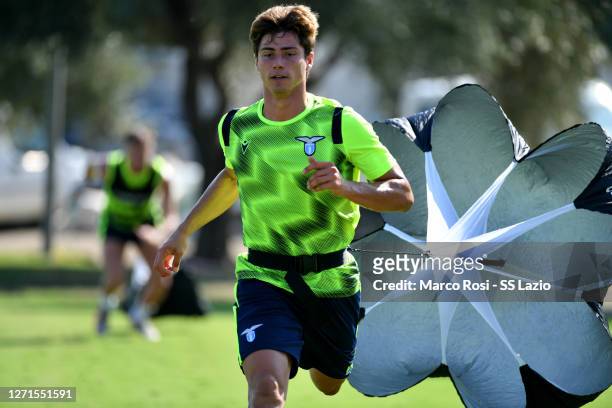 Luca Falbo of SS Lazio during the SS Lazio training session at the Fornello Center on September 09, 2020 in Rome, Italy.