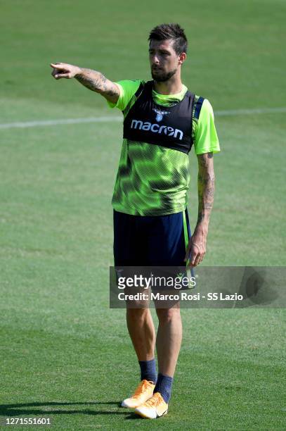 Francesco Acerbi of SS Lazio during the SS Lazio training session at the Fornello Center on September 09, 2020 in Rome, Italy.