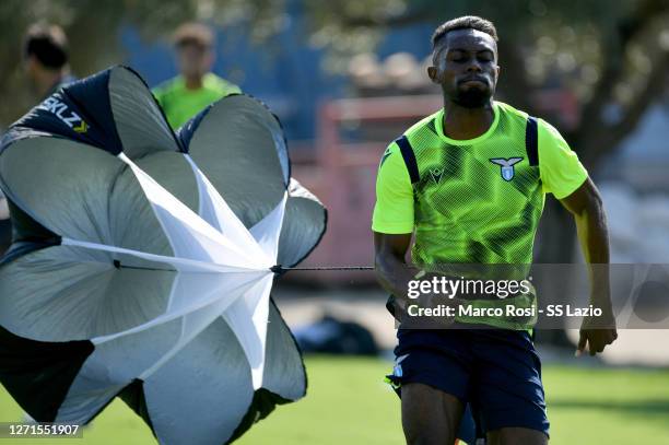 Juan Daniel Akpa Akpro of SS Lazio during the SS Lazio training session at the Fornello Center on September 09, 2020 in Rome, Italy.