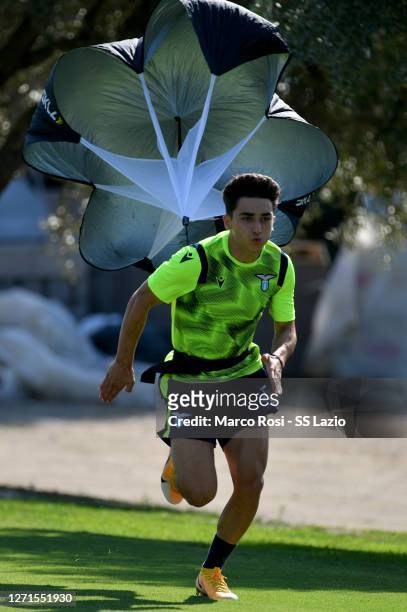 Raul Moro of SS Lazio during the SS Lazio training session at the Fornello Center on September 09, 2020 in Rome, Italy.