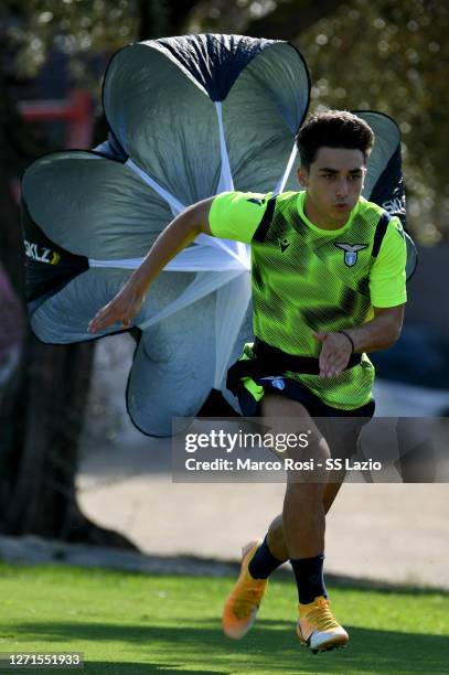 Raul Moro of SS Lazio during the SS Lazio training session at the Fornello Center on September 09, 2020 in Rome, Italy.