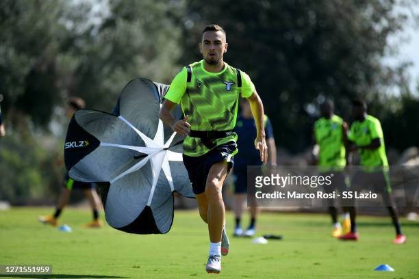 Gonzalo Escalante of SS Lazio during the SS Lazio training session at the Fornello Center on September 09, 2020 in Rome, Italy.
