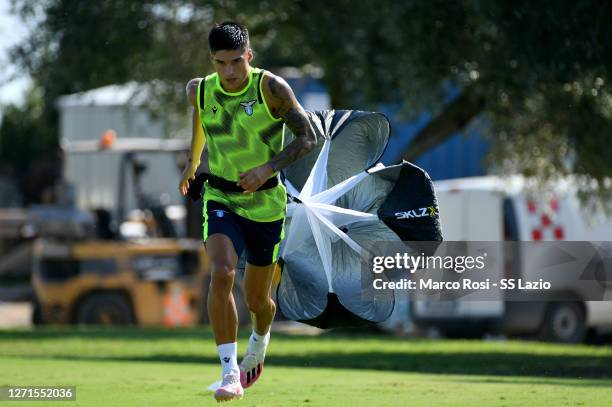 Joaquin Correa of SS Lazio during the SS Lazio training session at the Fornello Center on September 09, 2020 in Rome, Italy.