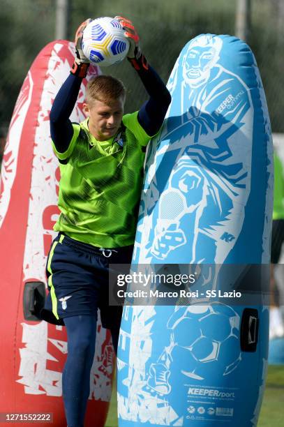 Marius Adamonis of SS Lazio during the SS Lazio training session at the Fornello Center on September 09, 2020 in Rome, Italy.