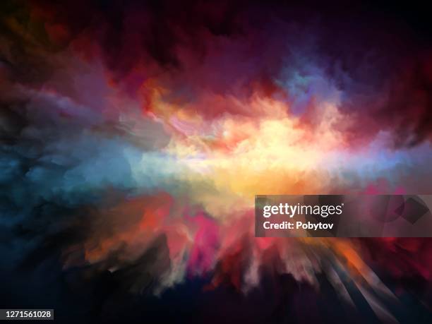 clouds - rainbow clouds stock illustrations