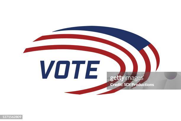 'vote' sticker - democratic party usa stock illustrations