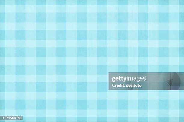 light blue coloured soft checkered vector backgrounds - tablecloth background stock illustrations